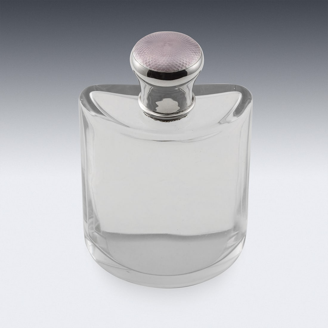 ANTIQUE 20thC ART DECO SOLID SILVER HIS & HERS PERFUME BOTTLES c.1920 - 3