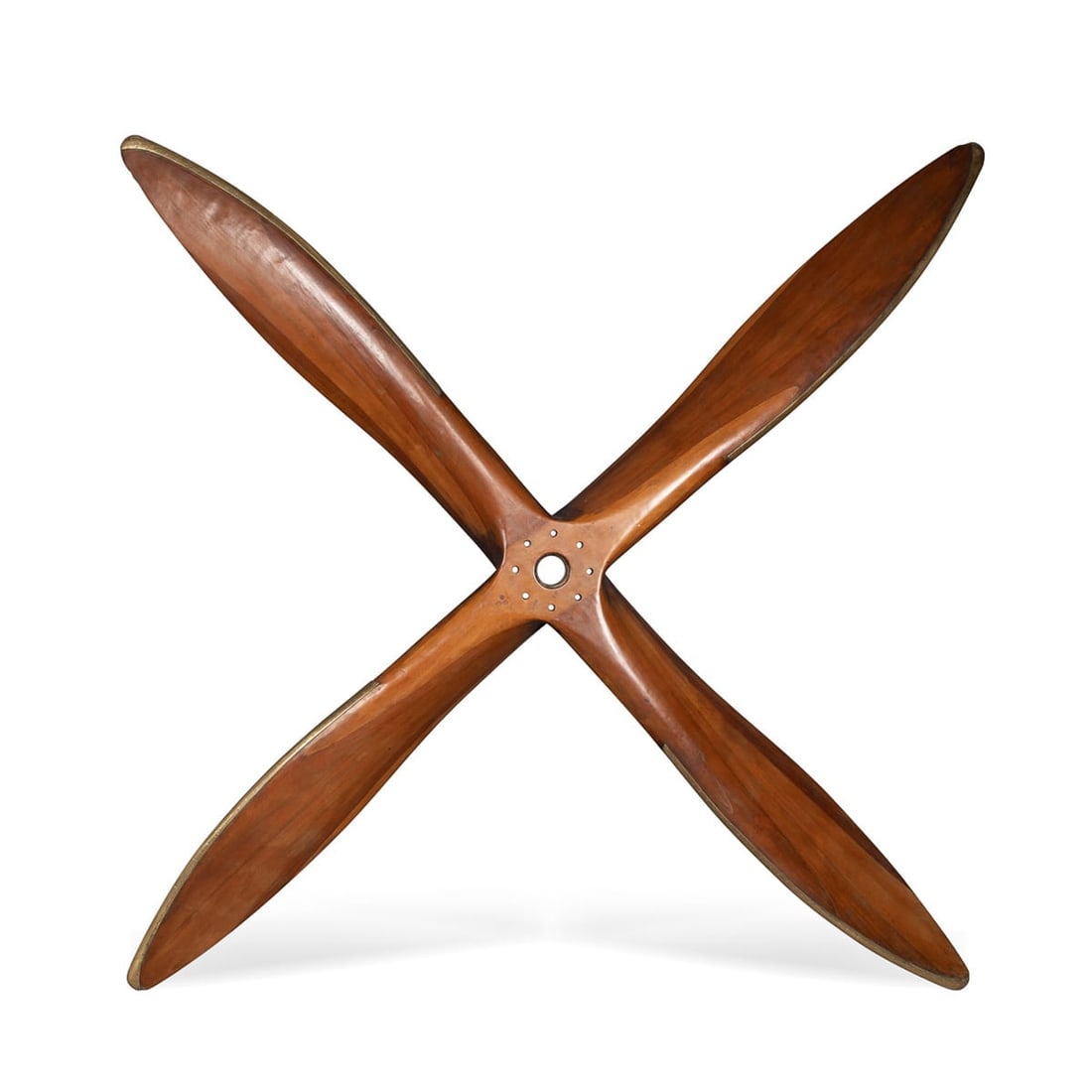 ANTIQUE 20thC ENGLISH FOUR-BLADE WOOD PROPELLER BY VICKERS VERNON c.1920 (1 of 19)