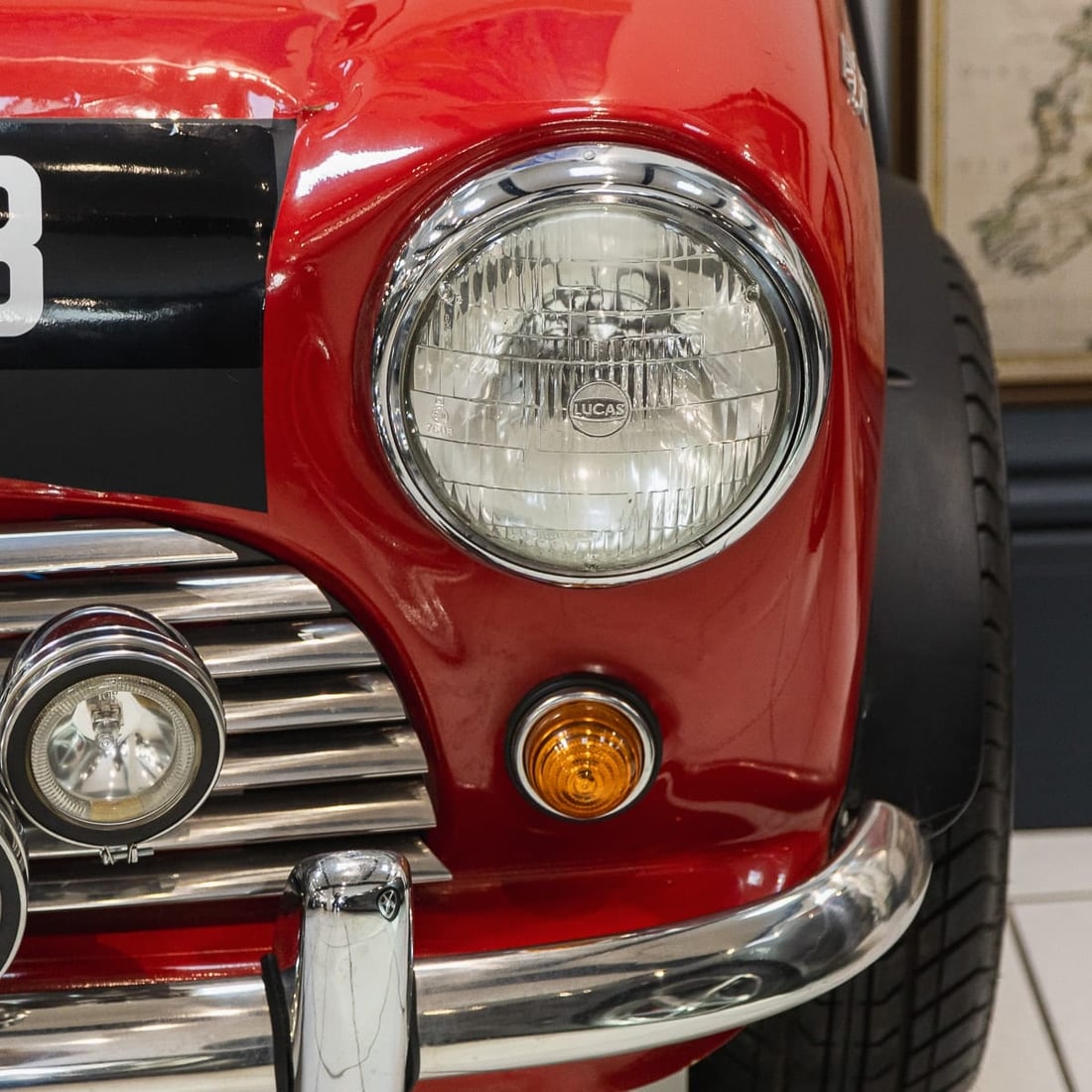 UNUSUAL 1964 MONTE CARLO RALLY REPLICA MINI FRONT END IN THE FORM OF A DESK - 14