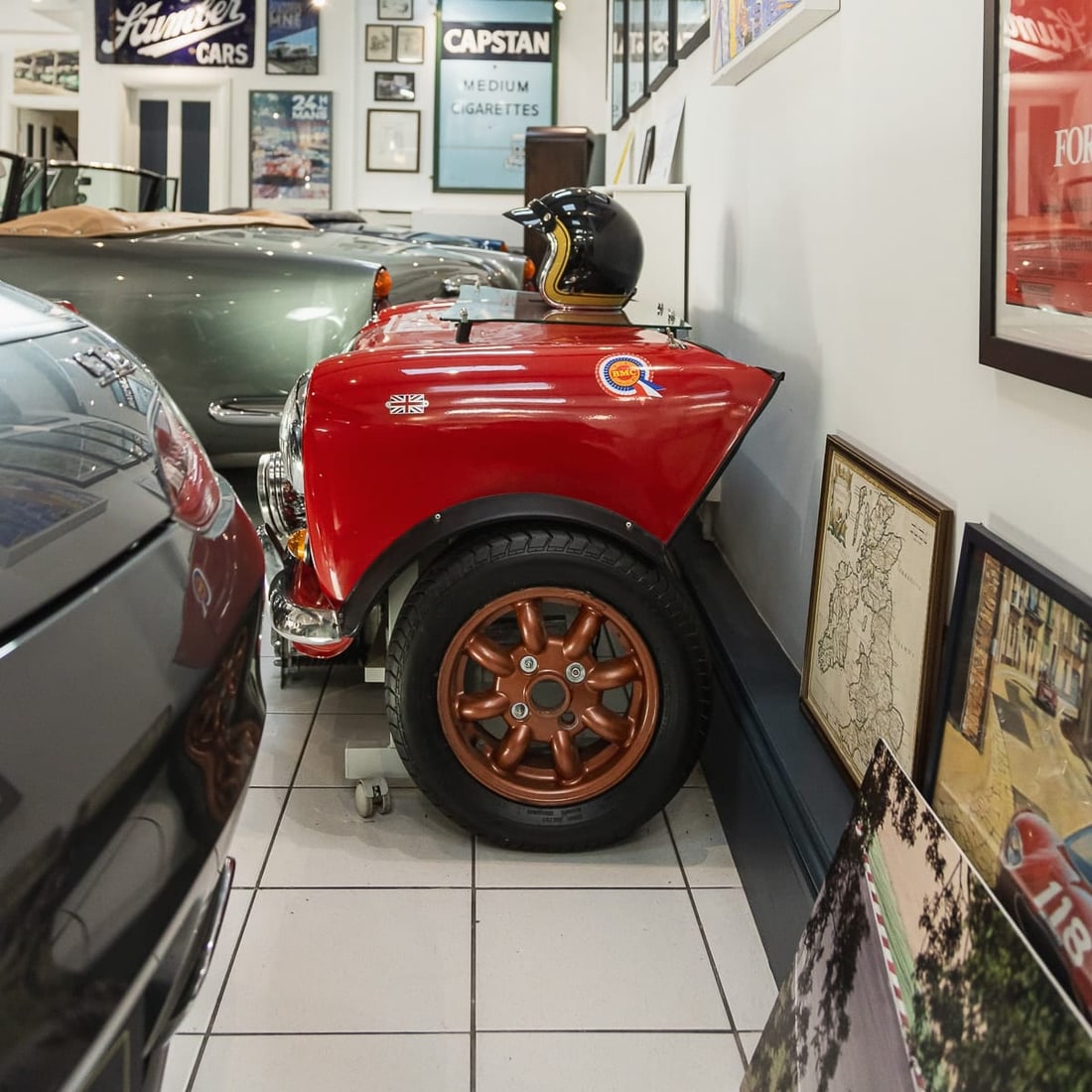 UNUSUAL 1964 MONTE CARLO RALLY REPLICA MINI FRONT END IN THE FORM OF A DESK - 5