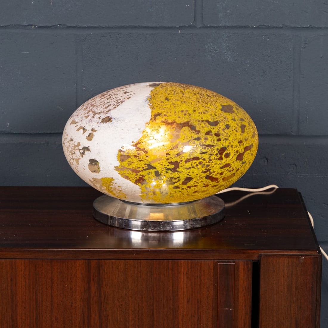 VINTAGE 20thC ITALIAN MURANO ART GLASS TABLE LAMP c.1970 - 2