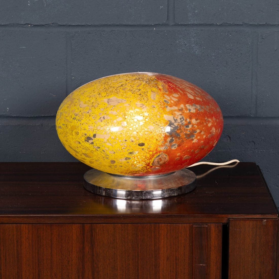VINTAGE 20thC ITALIAN MURANO ART GLASS TABLE LAMP c.1970 - 4