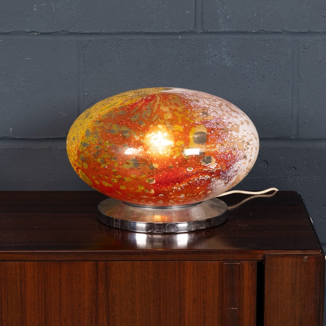 VINTAGE 20thC ITALIAN MURANO ART GLASS TABLE LAMP c.1970 - 5