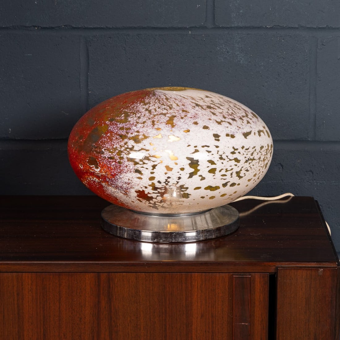 VINTAGE 20thC ITALIAN MURANO ART GLASS TABLE LAMP c.1970 - 6