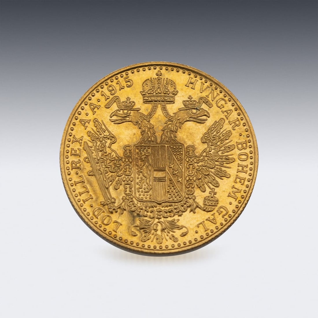 ANTIQUE 20thC AUSTRIAN 986/1000 PURITY GOLD 1 DUCAT COIN, FRANZ JOSEPH I c.1915 - 2