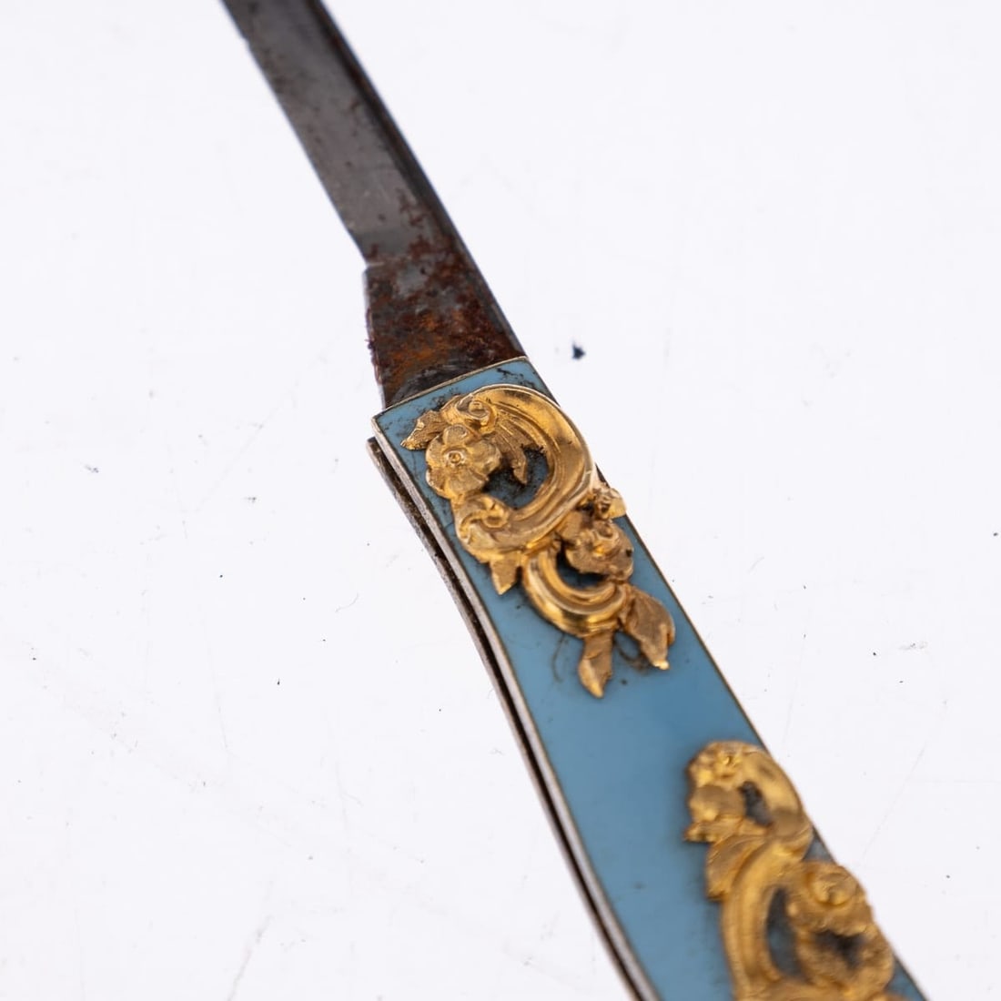ANTIQUE 19thC FRENCH GOLD MOUNTED & MOTHER OF PEARL ETUI SET c.1870 - 15
