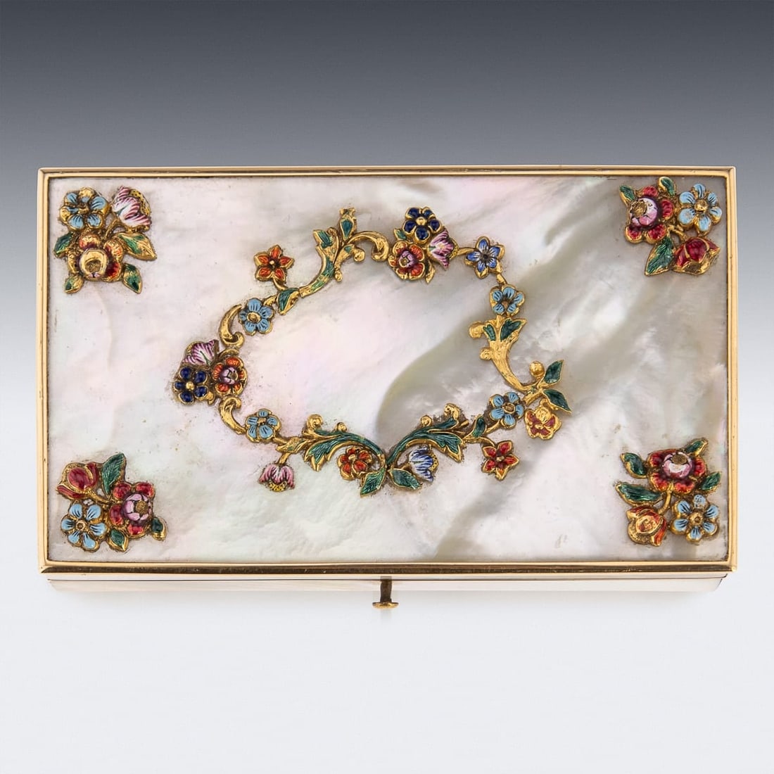 ANTIQUE 19thC FRENCH GOLD MOUNTED & MOTHER OF PEARL ETUI SET c.1870 - 4