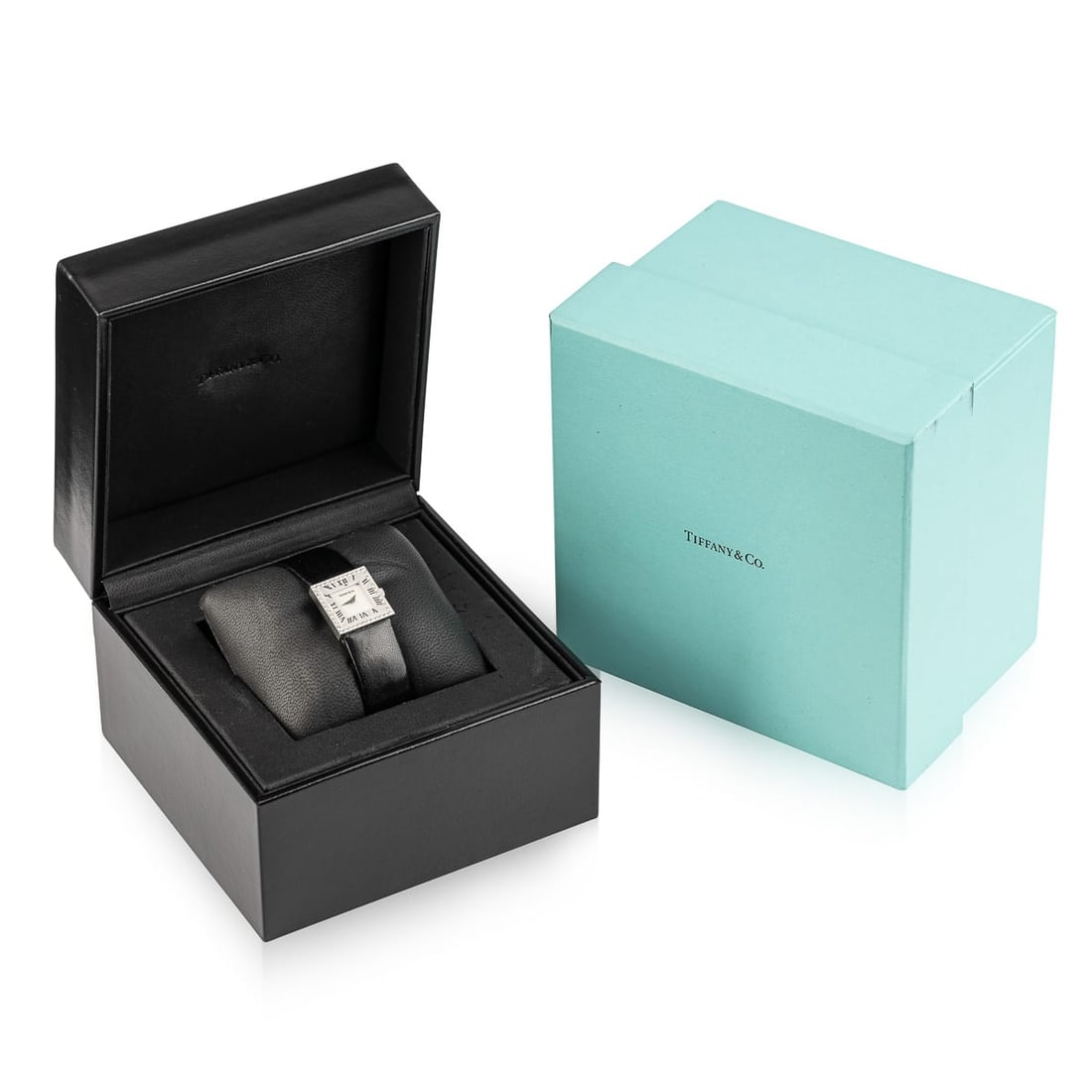 TIFFANY & CO "ATLAS" LADIES WATCH 18K WHITE GOLD & DIAMONDS, FULL SET - 7