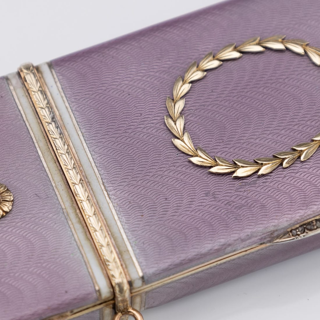 ANTIQUE 20thC RUSSIAN FABERGÉ GILT SOLID SILVER, ENAMEL & DIAMOND NECESSAIRE c.1900 - 14