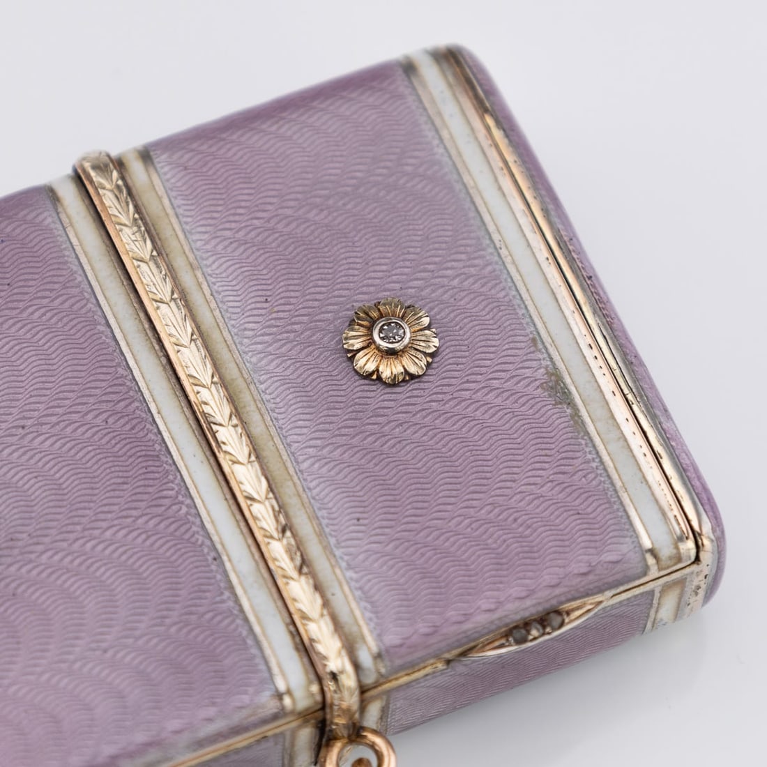ANTIQUE 20thC RUSSIAN FABERGÉ GILT SOLID SILVER, ENAMEL & DIAMOND NECESSAIRE c.1900 - 16