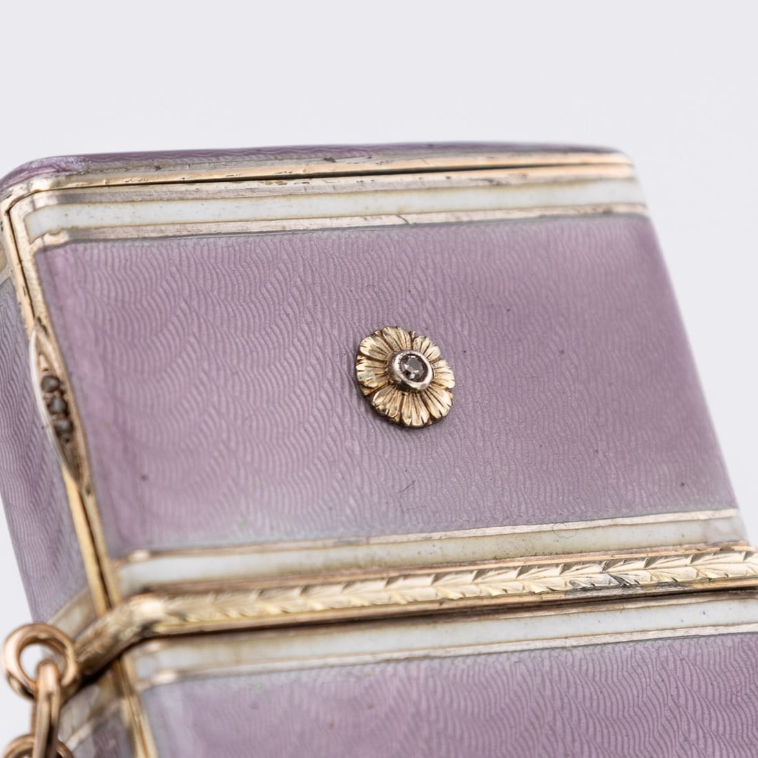 ANTIQUE 20thC RUSSIAN FABERGÉ GILT SOLID SILVER, ENAMEL & DIAMOND NECESSAIRE c.1900 - 20