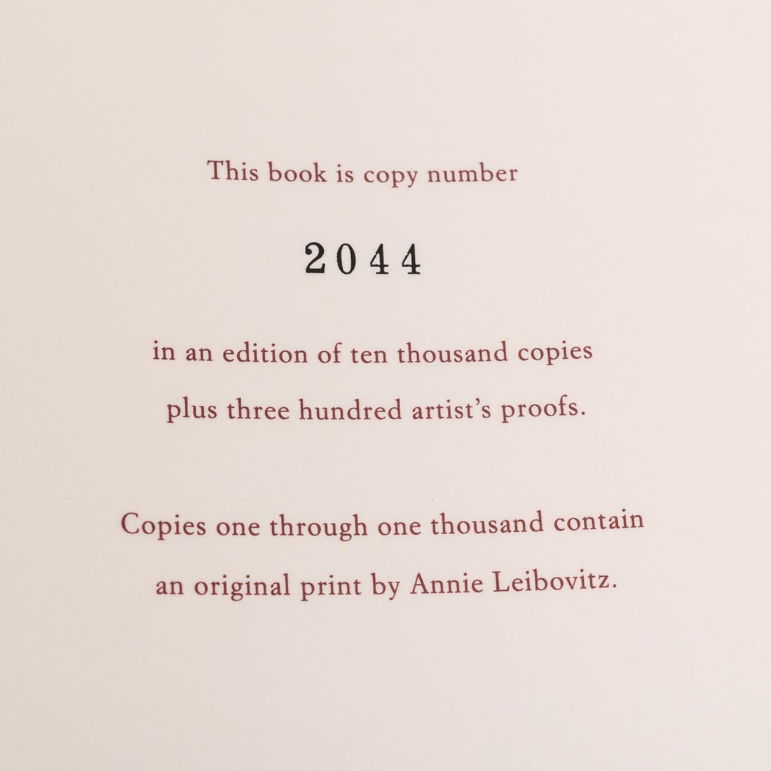 21stC ANNIE LEIBOVITZ KEITH HARING EDITION SUMO SIZED LIMITED EDITION HARDBACK - 10