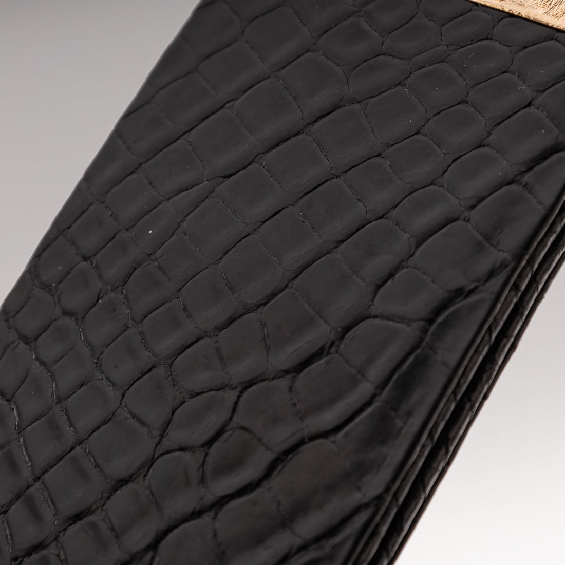 20thC BRITISH SOLID GOLD & BLACK CROCODILE LEATHER CIGAR CASE, ALFRED DUNHILL - 7