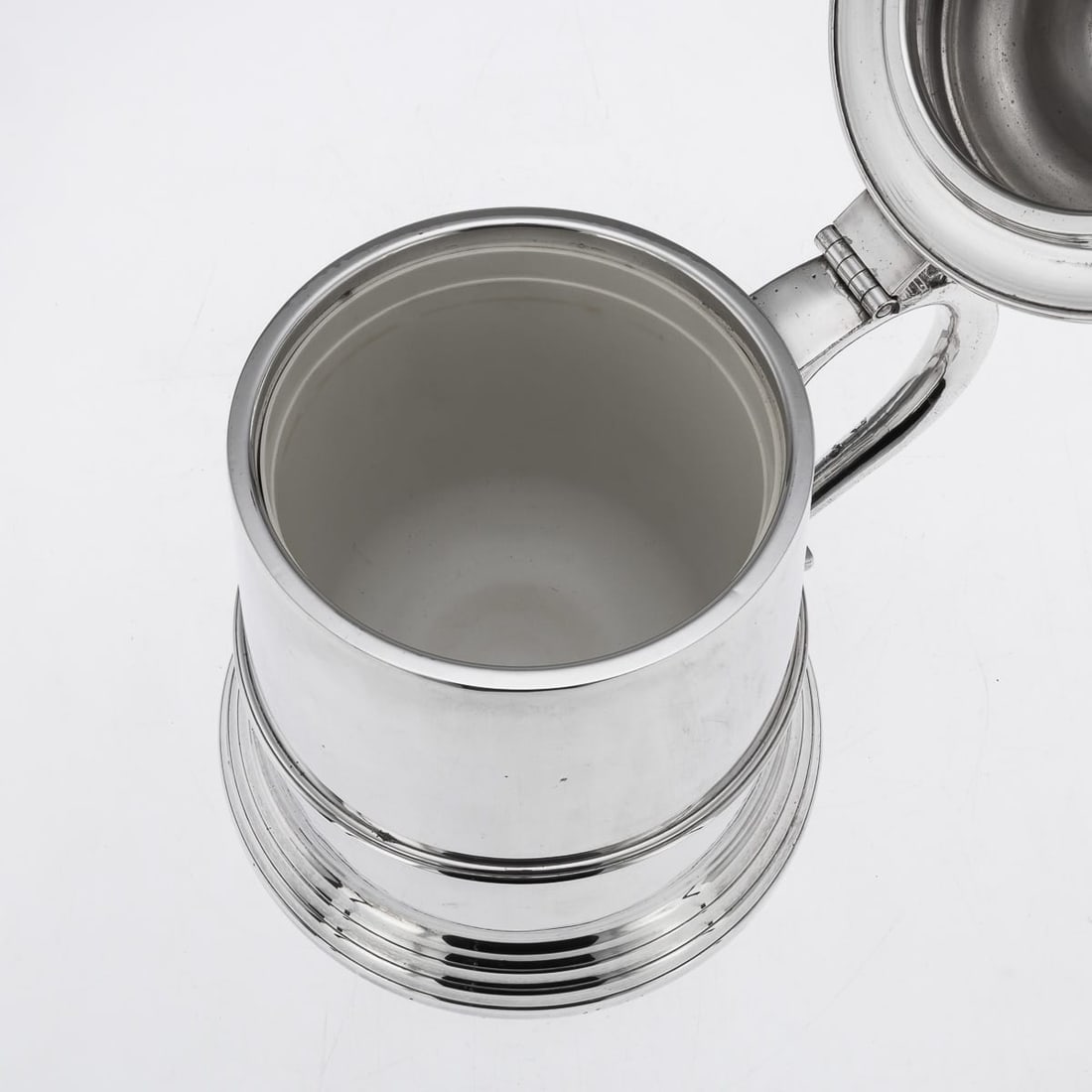 VINTAGE 20thC ITALIAN SILVER PLATED LIDDED TANKARD ICE BUCKET c.1970 - 10
