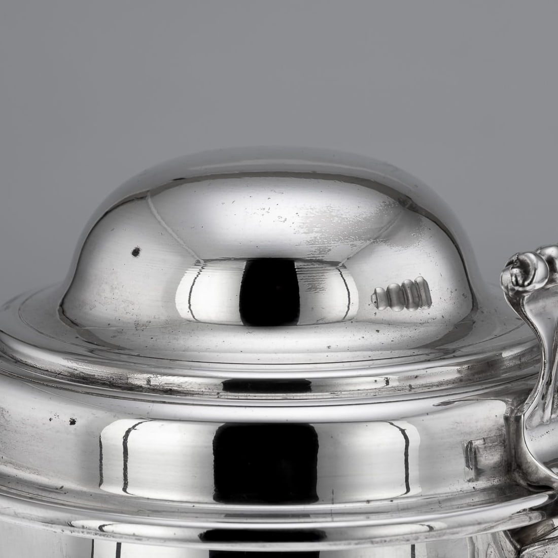 VINTAGE 20thC ITALIAN SILVER PLATED LIDDED TANKARD ICE BUCKET c.1970 - 11