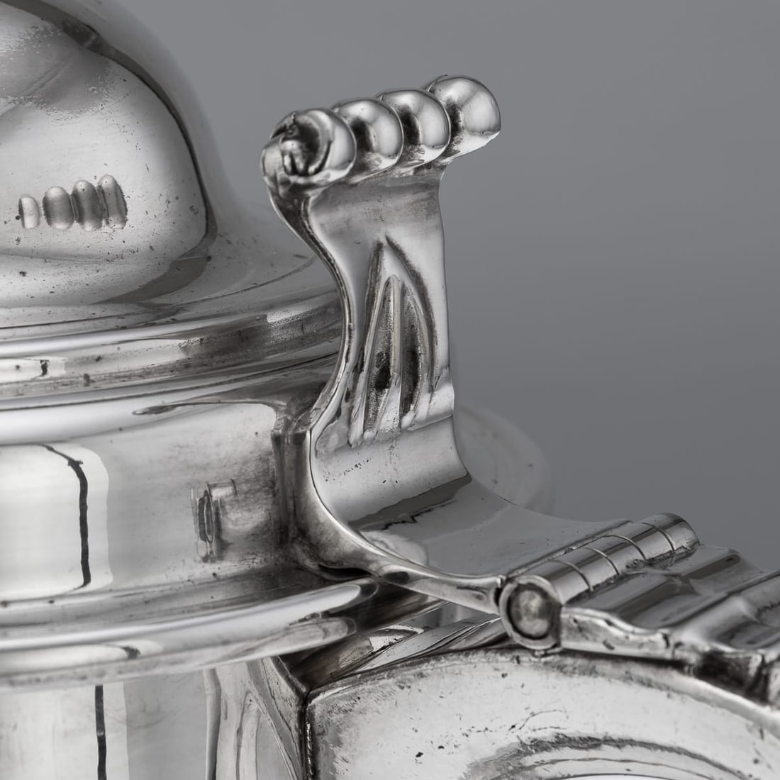 VINTAGE 20thC ITALIAN SILVER PLATED LIDDED TANKARD ICE BUCKET c.1970 - 12