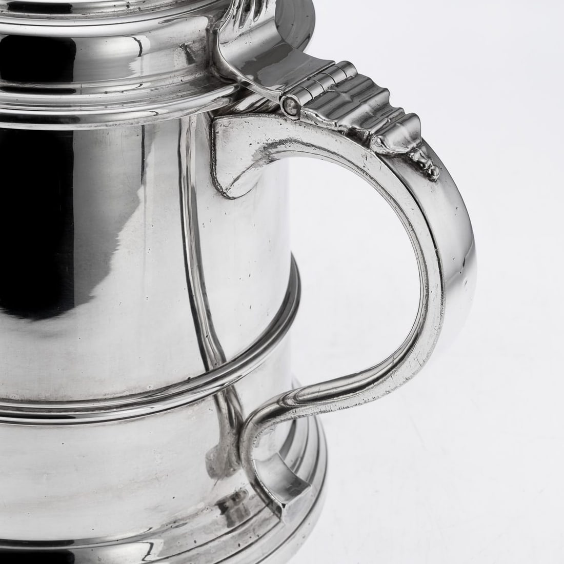 VINTAGE 20thC ITALIAN SILVER PLATED LIDDED TANKARD ICE BUCKET c.1970 - 14