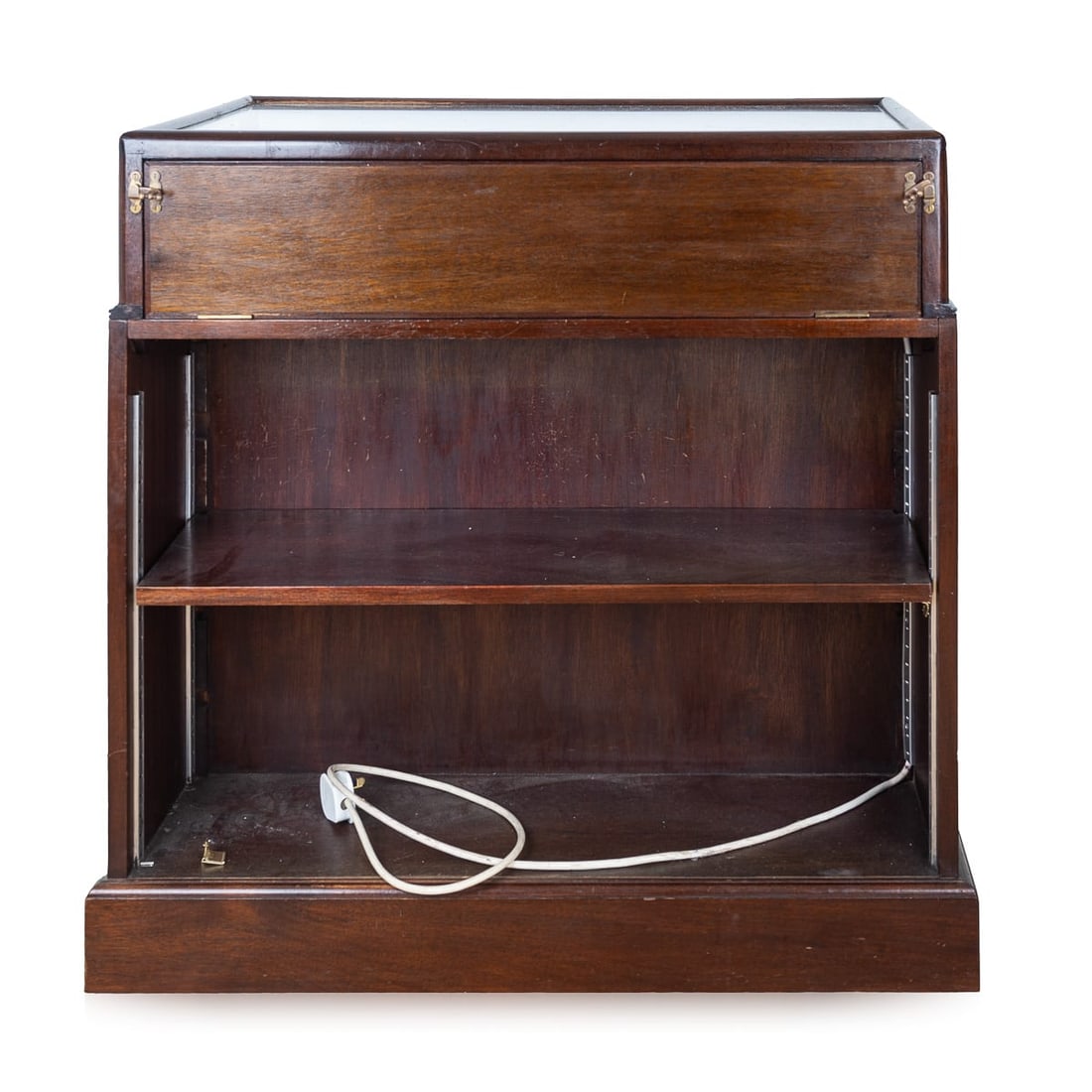 ANTIQUE 20thC MAHOGANY DISPLAY CABINET c.1920 - 2