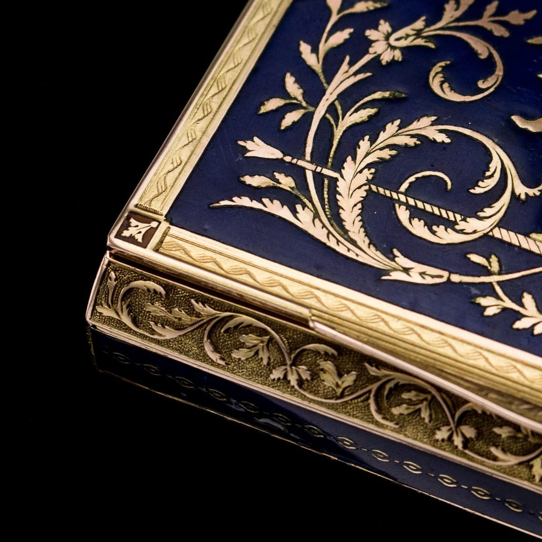 ANTIQUE 19thC GERMAN GOLD & ENAMEL IMPORTANT PRESENTATION SNUFF BOX, HANAU c.1830 - 10