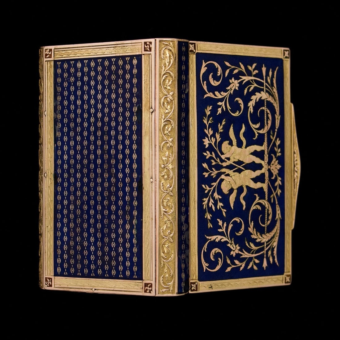 ANTIQUE 19thC GERMAN GOLD & ENAMEL IMPORTANT PRESENTATION SNUFF BOX, HANAU c.1830 - 4