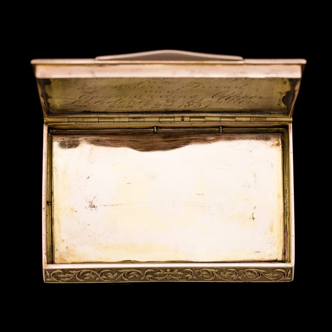 ANTIQUE 19thC GERMAN GOLD & ENAMEL IMPORTANT PRESENTATION SNUFF BOX, HANAU c.1830 - 5