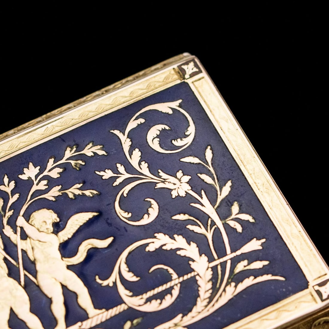 ANTIQUE 19thC GERMAN GOLD & ENAMEL IMPORTANT PRESENTATION SNUFF BOX, HANAU c.1830 - 6