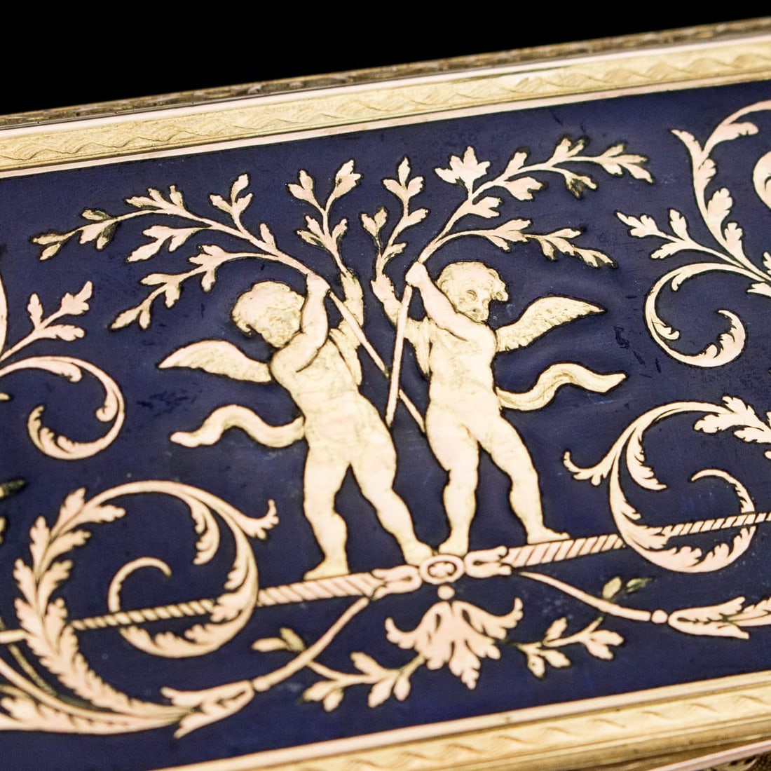 ANTIQUE 19thC GERMAN GOLD & ENAMEL IMPORTANT PRESENTATION SNUFF BOX, HANAU c.1830 - 8