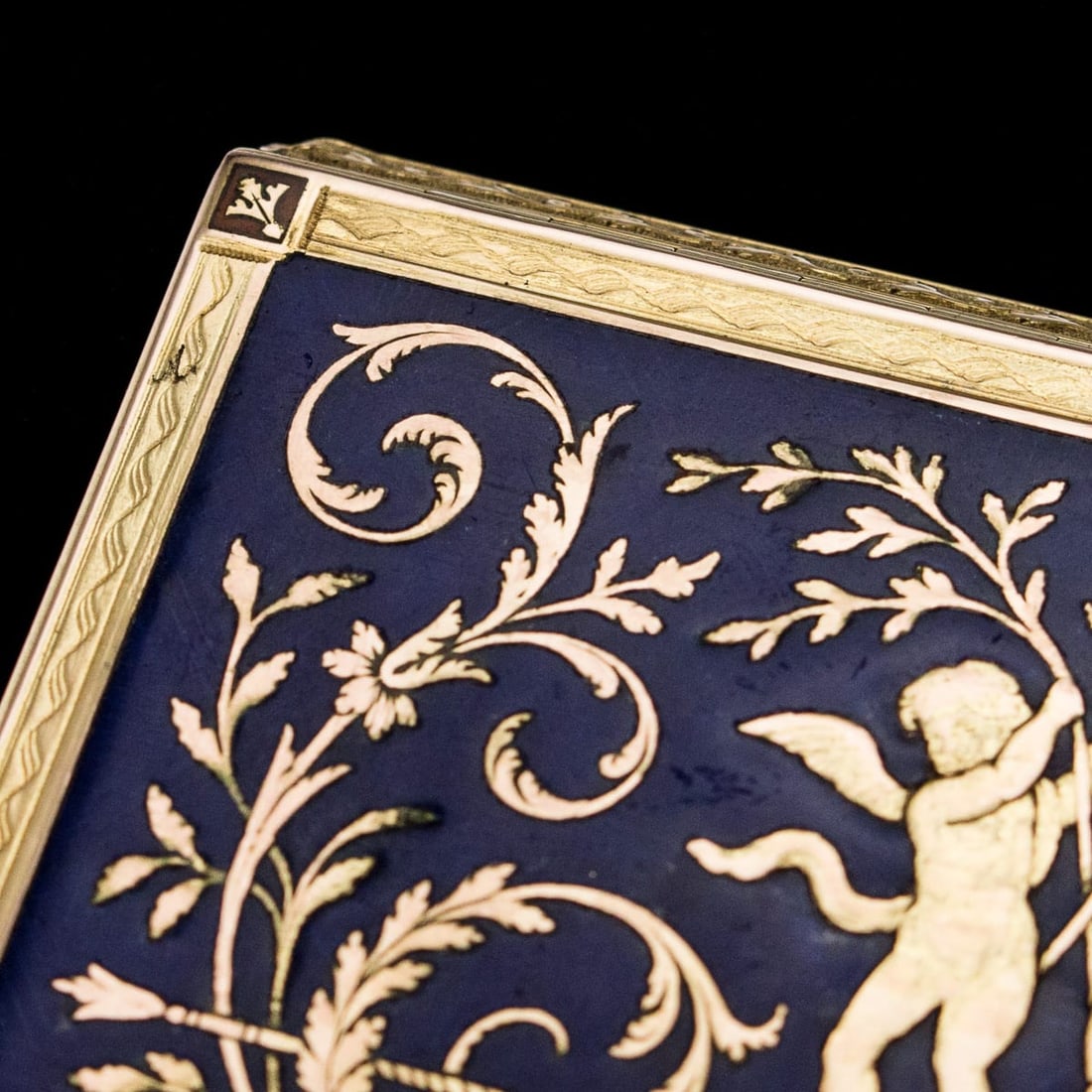 ANTIQUE 19thC GERMAN GOLD & ENAMEL IMPORTANT PRESENTATION SNUFF BOX, HANAU c.1830 - 9