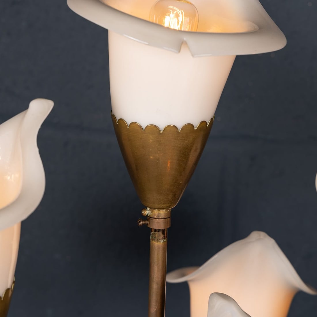 VINTAGE 20thC ITALIAN 'CALLA' FLOOR LAMP BY ANGELO LELLI FOR ARREDOLUCE c.1960 - 14