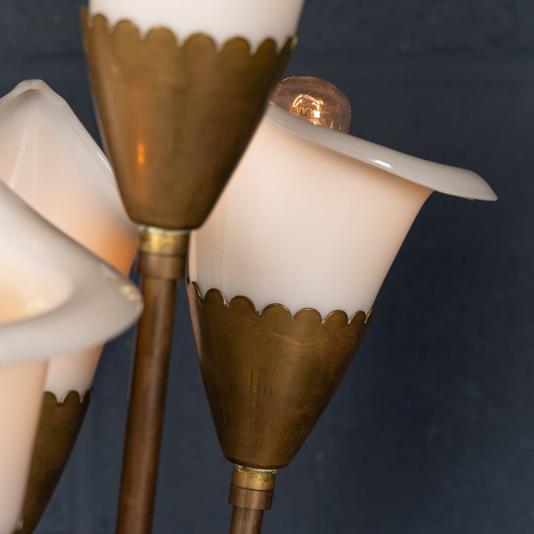 VINTAGE 20thC ITALIAN 'CALLA' FLOOR LAMP BY ANGELO LELLI FOR ARREDOLUCE c.1960 - 16