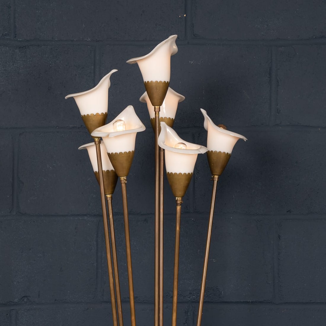 VINTAGE 20thC ITALIAN 'CALLA' FLOOR LAMP BY ANGELO LELLI FOR ARREDOLUCE c.1960 - 17