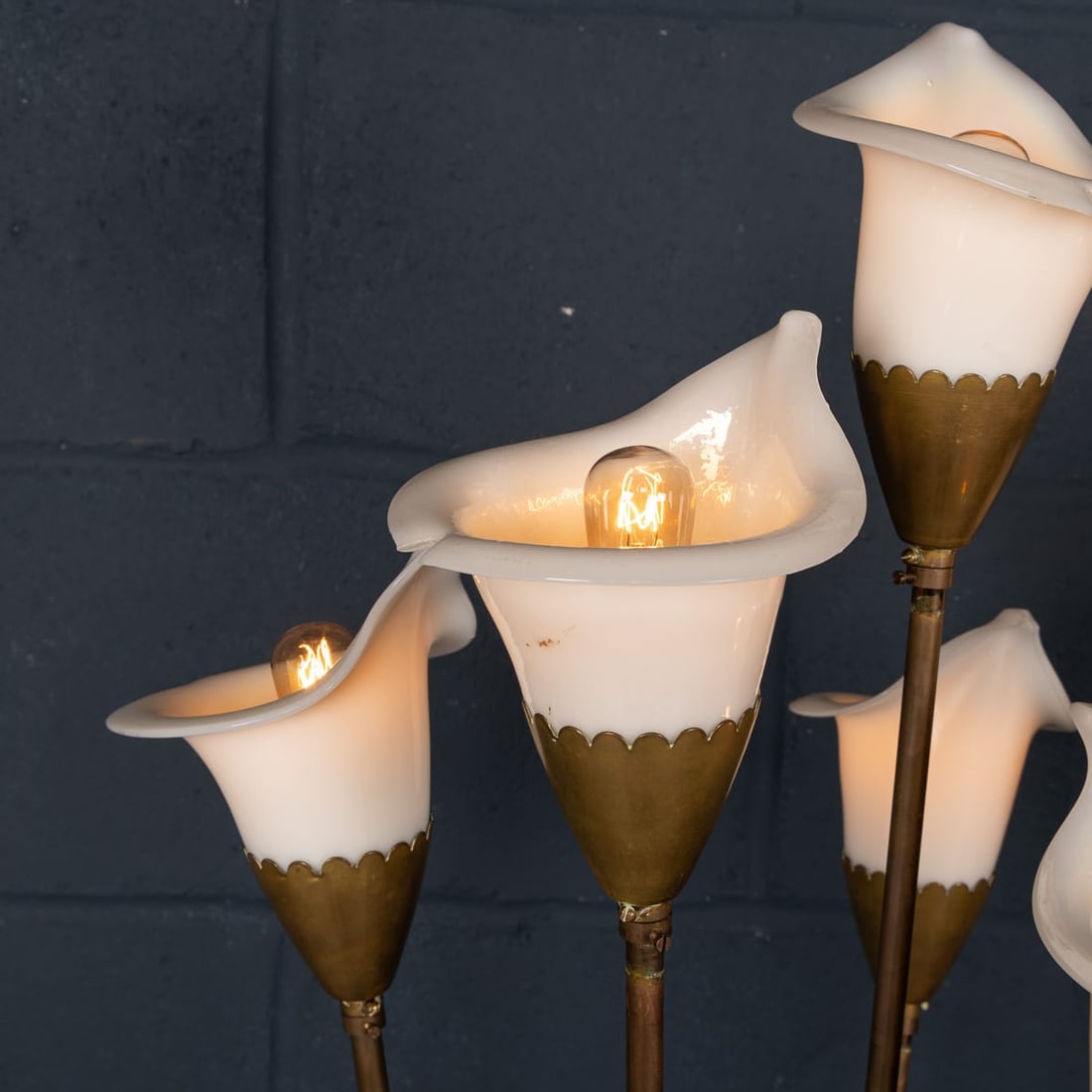 VINTAGE 20thC ITALIAN 'CALLA' FLOOR LAMP BY ANGELO LELLI FOR ARREDOLUCE c.1960 - 7