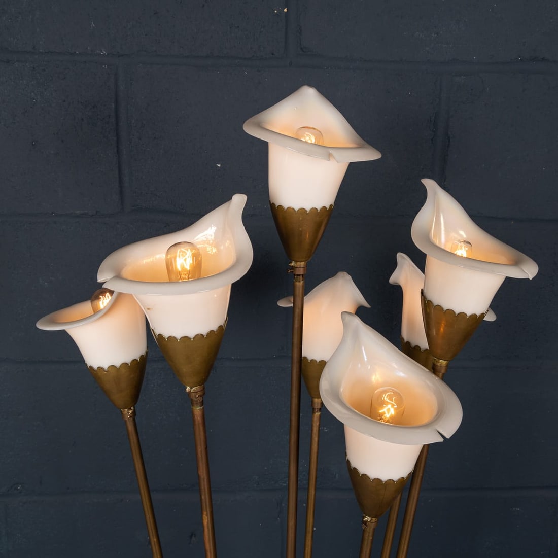 VINTAGE 20thC ITALIAN 'CALLA' FLOOR LAMP BY ANGELO LELLI FOR ARREDOLUCE c.1960 - 8