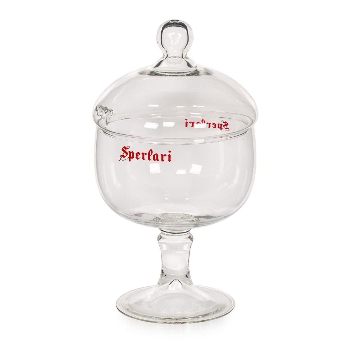 VINTAGE 20thC ITALIAN VERY LARGE SWEET SHOP GLASS BOWL, SPERLARI c.1960 - 4
