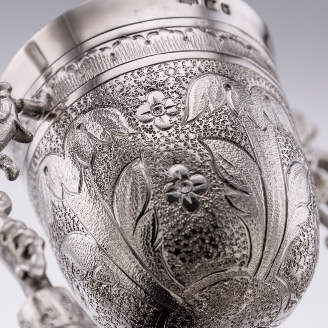 NOVELTY 20thC SOLID SILVER WEDDING WAGER CUP, LONDON c.1973 - 11