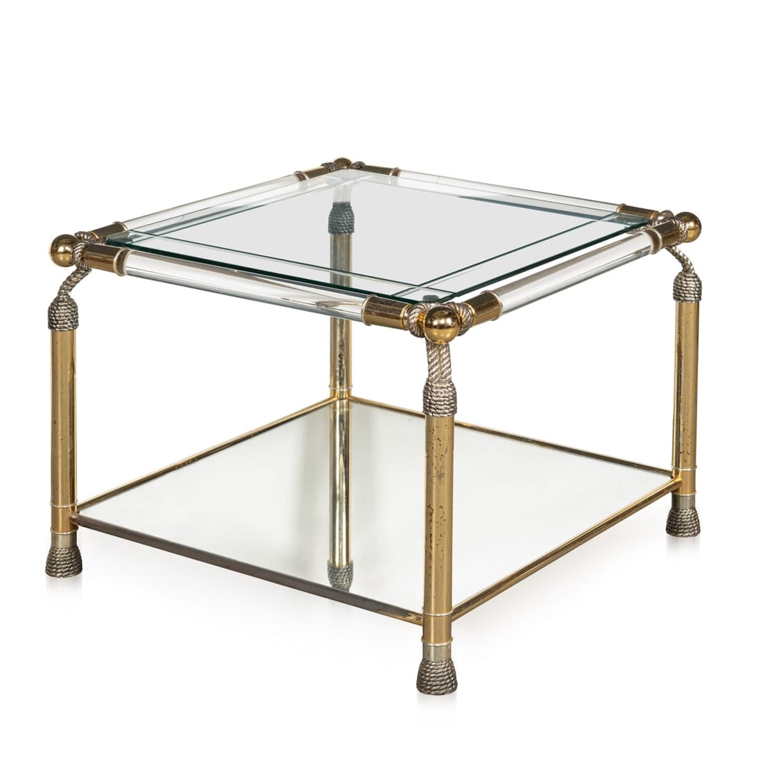 VINTAGE 20thC SPANISH HOLLYWOOD REGENCY SIDE TABLE BY CURVASA c.1970 - 20