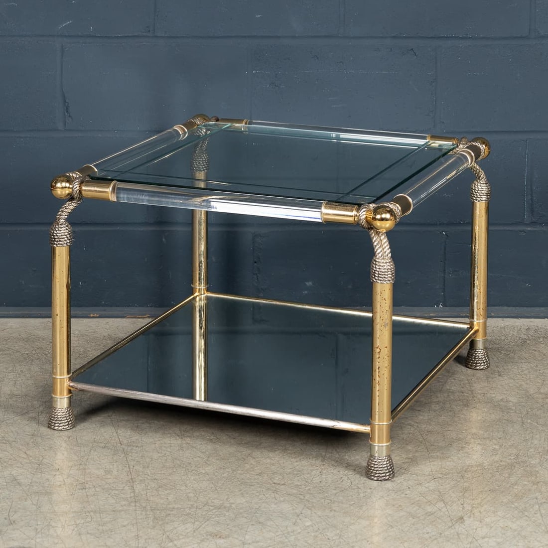 VINTAGE 20thC SPANISH HOLLYWOOD REGENCY SIDE TABLE BY CURVASA c.1970 - 2
