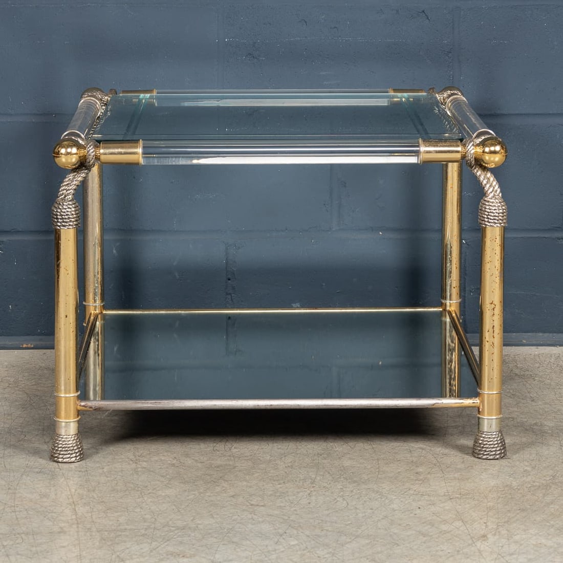VINTAGE 20thC SPANISH HOLLYWOOD REGENCY SIDE TABLE BY CURVASA c.1970 - 5