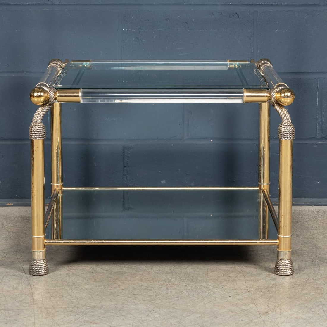 VINTAGE 20thC SPANISH HOLLYWOOD REGENCY SIDE TABLE BY CURVASA c.1970 - 6
