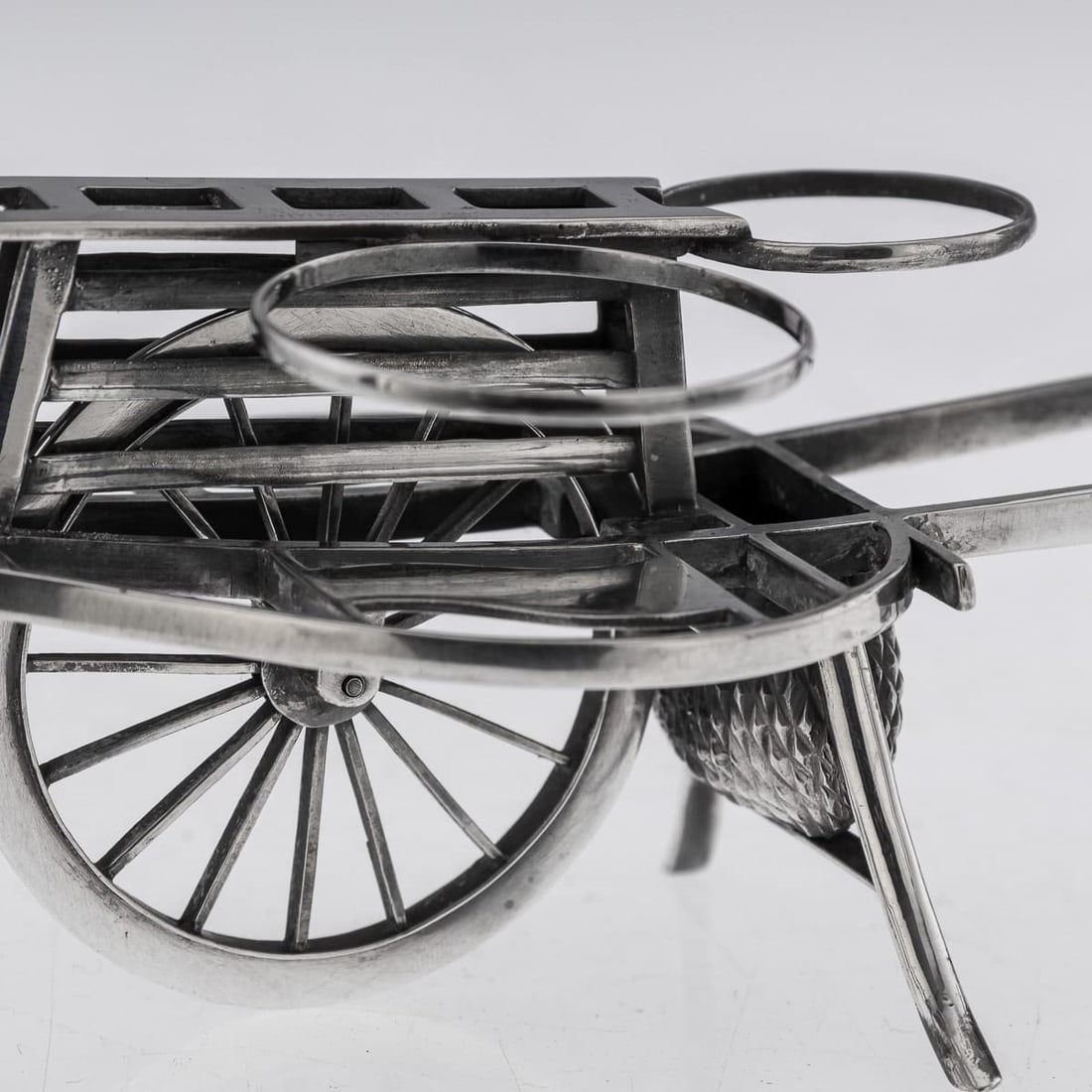 ANTIQUE 20thC CHINESE EXPORT SOLID SILVER CONDIMENT SET c.1900 - 17