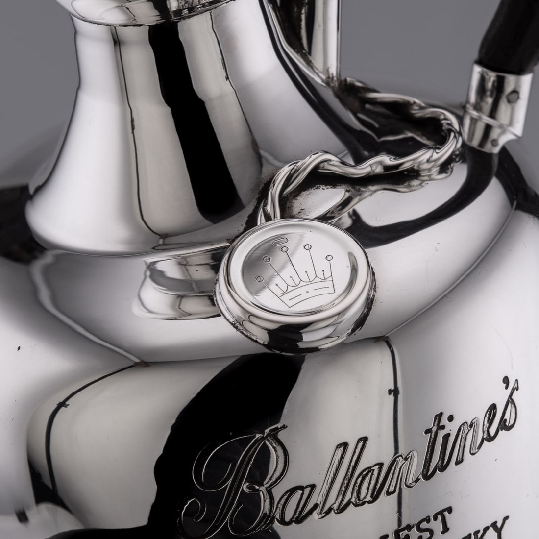 UNUSUAL 20thC ITALIAN SILVER BALLANTINE'S WHISKY DECANTER c.1960 - 11