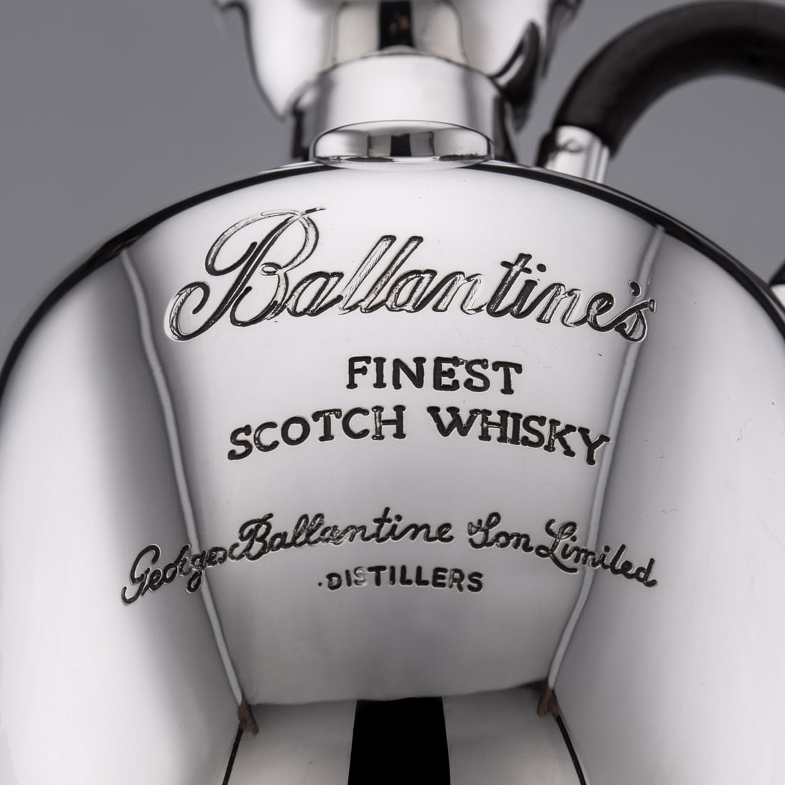UNUSUAL 20thC ITALIAN SILVER BALLANTINE'S WHISKY DECANTER c.1960 - 12