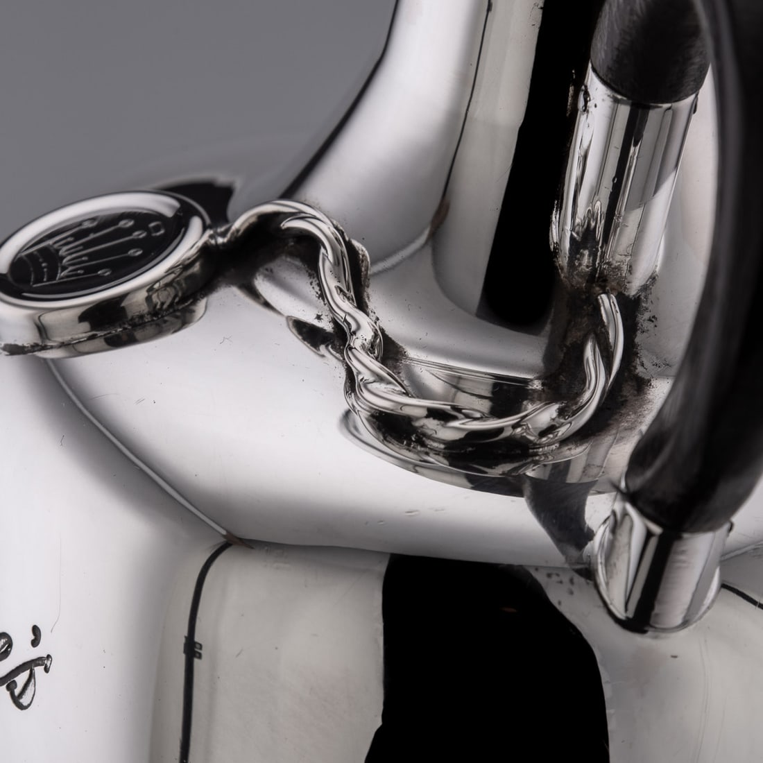 UNUSUAL 20thC ITALIAN SILVER BALLANTINE'S WHISKY DECANTER c.1960 - 13