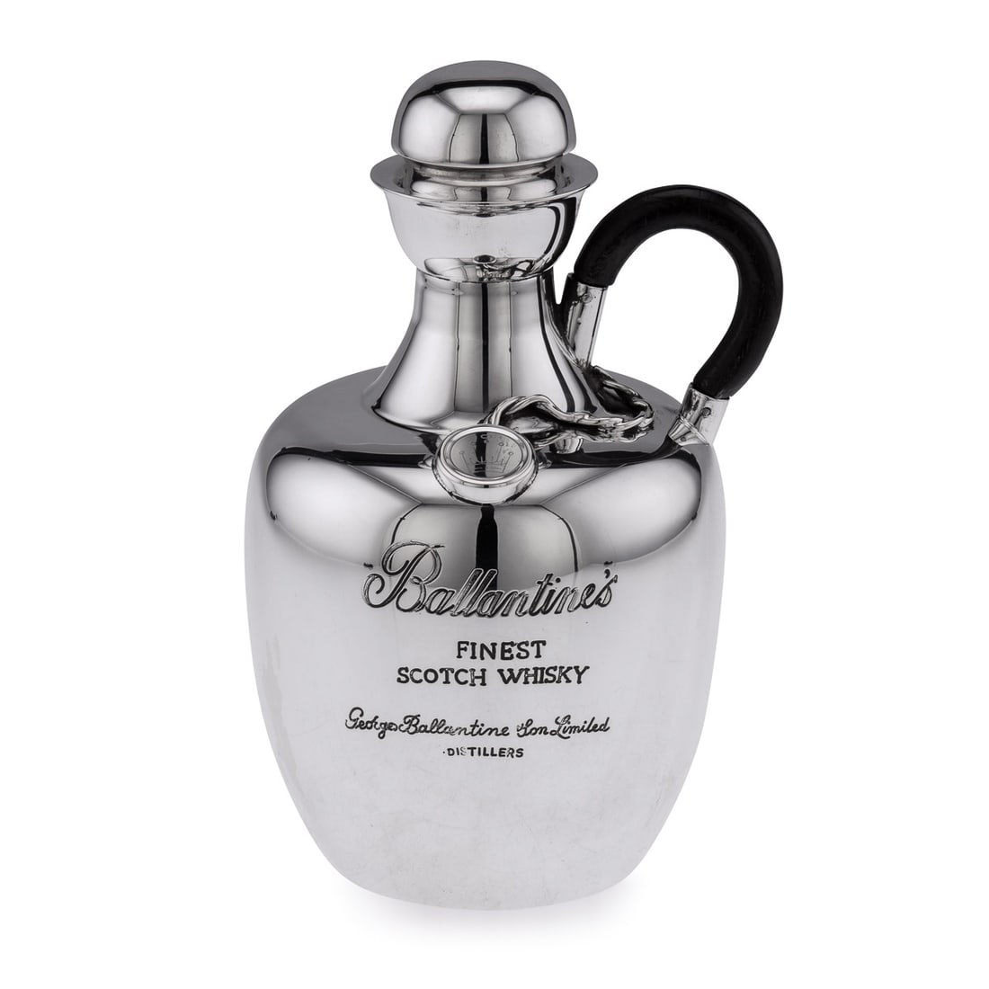 UNUSUAL 20thC ITALIAN SILVER BALLANTINE'S WHISKY DECANTER c.1960 (1 of 14)