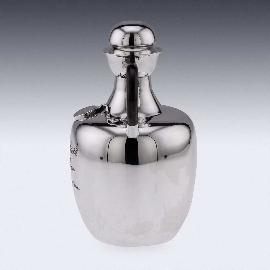 UNUSUAL 20thC ITALIAN SILVER BALLANTINE'S WHISKY DECANTER c.1960 - 2