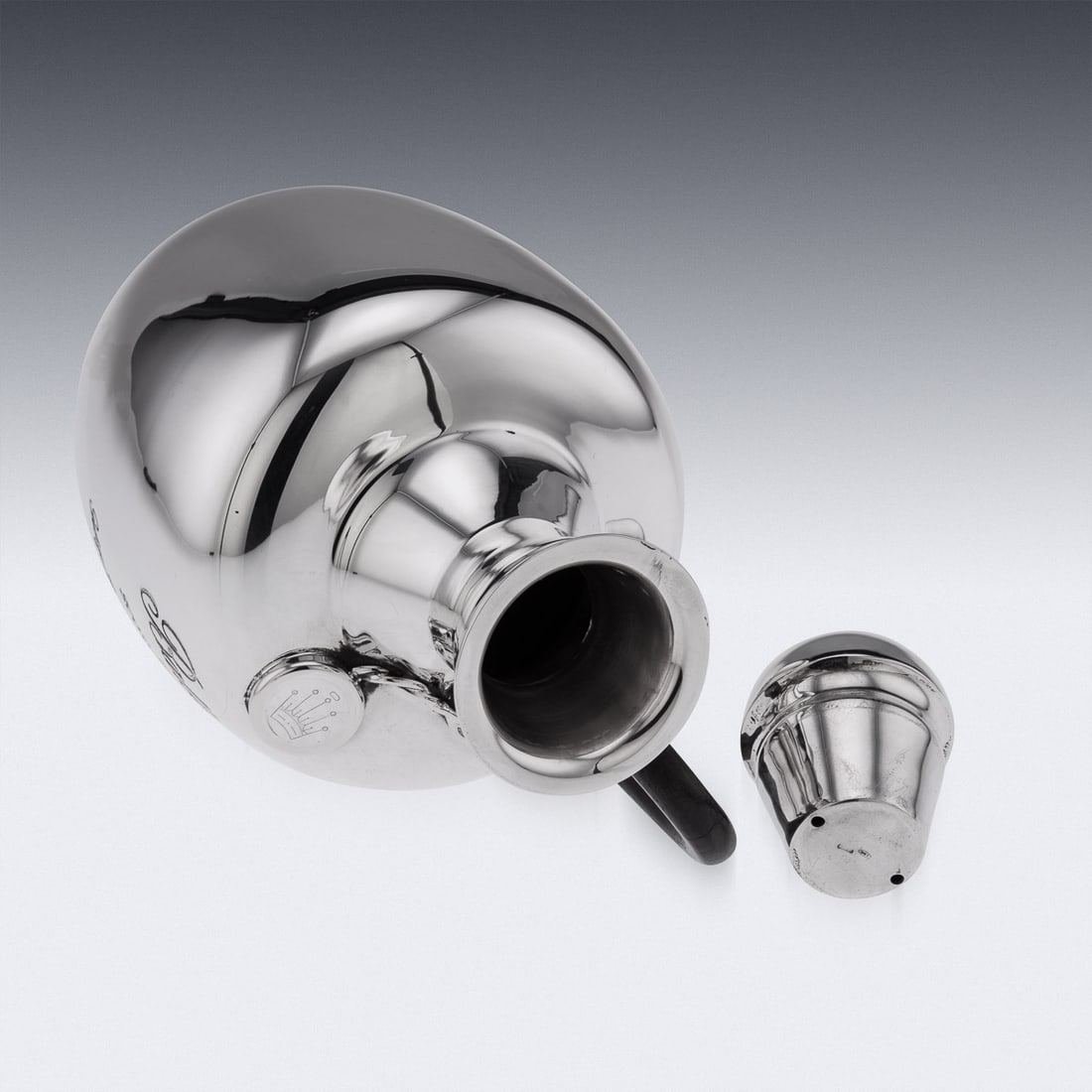 UNUSUAL 20thC ITALIAN SILVER BALLANTINE'S WHISKY DECANTER c.1960 - 6