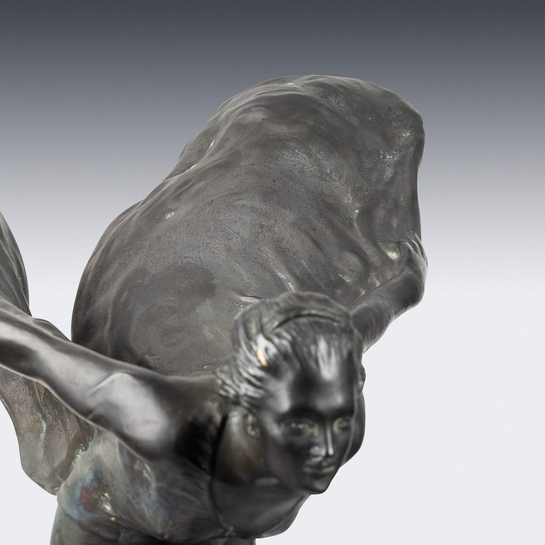 ROLLS ROYCE 'SPIRIT OF ECSTASY' SHOWROOM BRONZE, SIGNED CHARLES SYKES NO.13 - 12