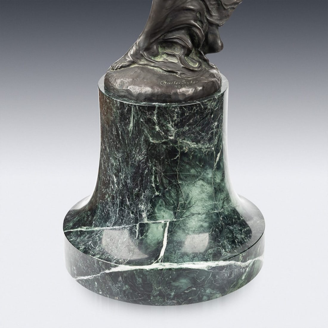 ROLLS ROYCE 'SPIRIT OF ECSTASY' SHOWROOM BRONZE, SIGNED CHARLES SYKES NO.13 - 17