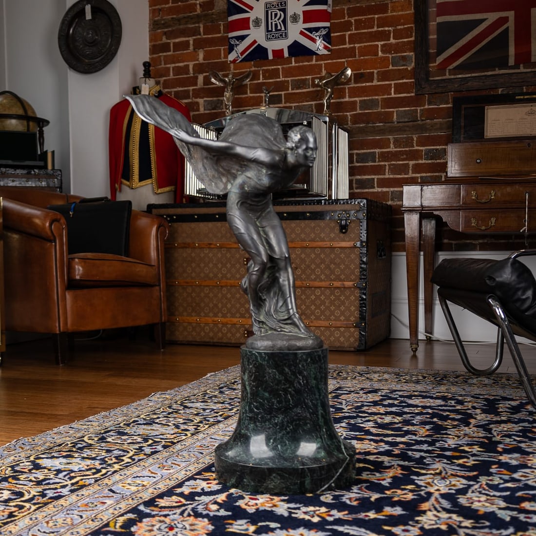 ROLLS ROYCE 'SPIRIT OF ECSTASY' SHOWROOM BRONZE, SIGNED CHARLES SYKES NO.13 - 2