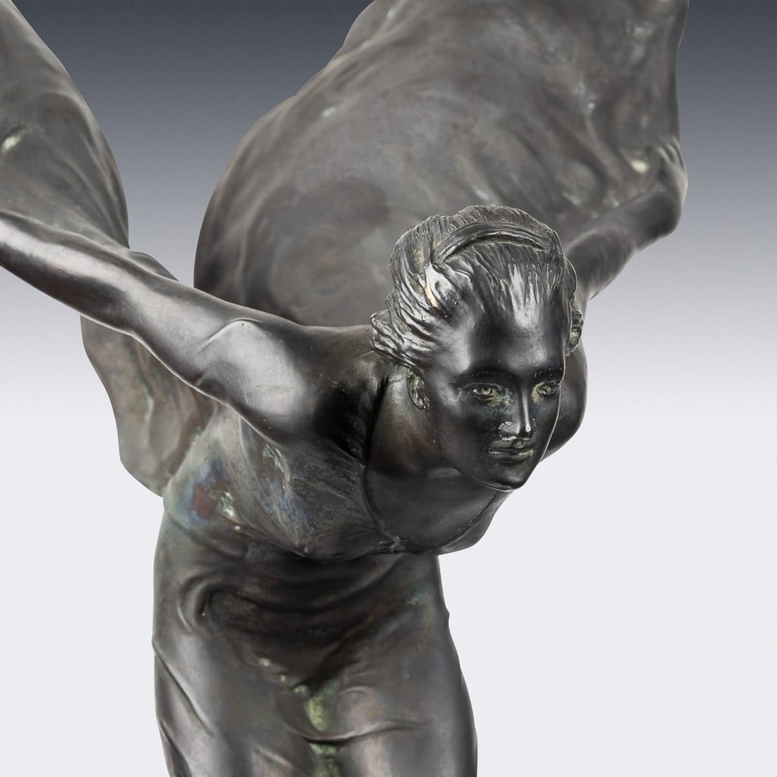 ROLLS ROYCE 'SPIRIT OF ECSTASY' SHOWROOM BRONZE, SIGNED CHARLES SYKES NO.13 - 9